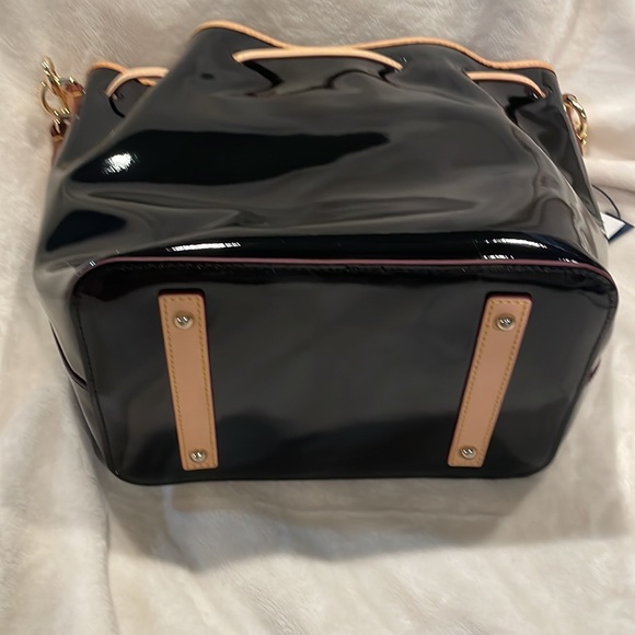 Dooney & Bourke Italian Patent Drawstring Signature Leathers Patent Collection - Picture 8 of 14